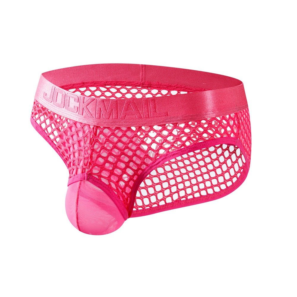 Fishnet Mesh See-Through Briefs - Mens Sexy Underwear
