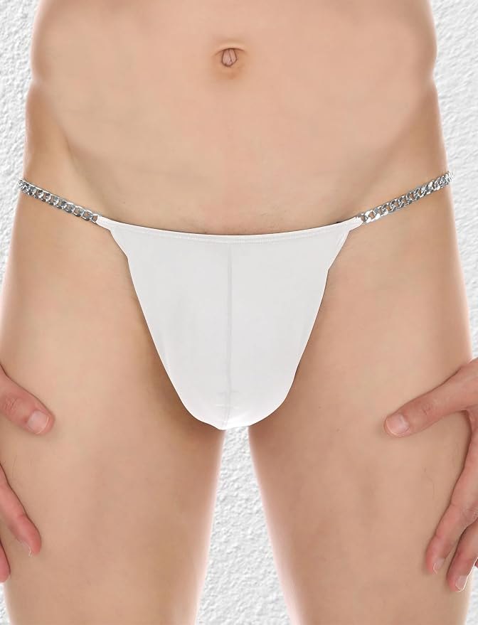 Men's Ice Silk Waistchain G-String - Mens Sexy Underwear