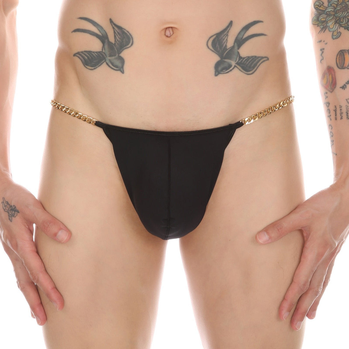 Men's Ice Silk Waistchain G-String - Mens Sexy Underwear
