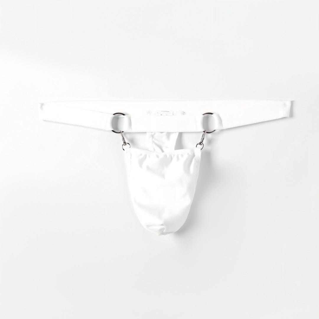 Men's Metal Ring Low Rise Thong - Mens Sexy Underwear