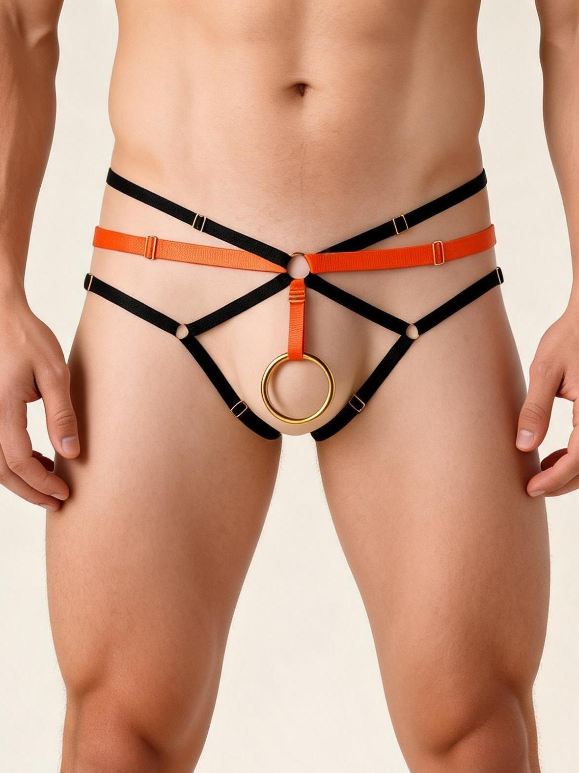 Men's Multi-Strap Cutout Jockstrap - Mens Sexy Underwear