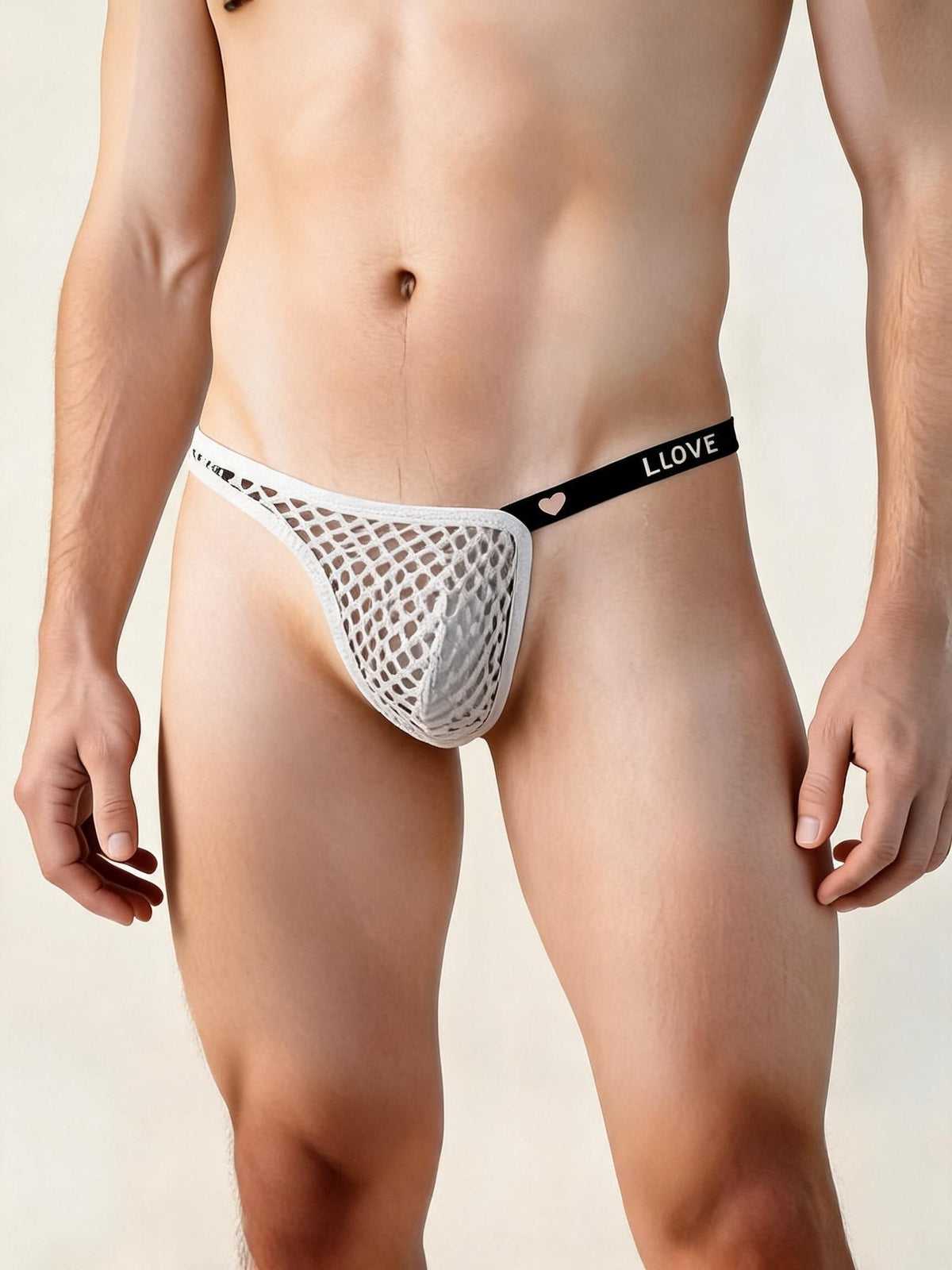 Men's Neon Fishnet Mesh Thong - Mens Sexy Underwear