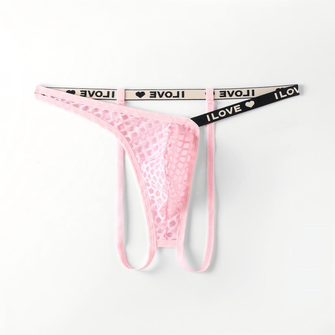 Men's Neon Fishnet Mesh Thong - Mens Sexy Underwear