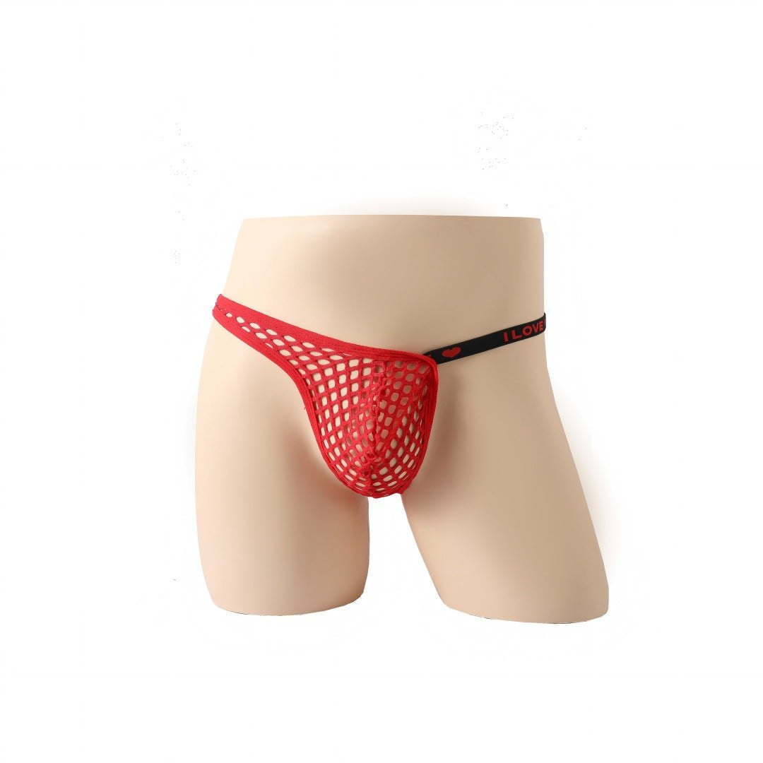 Men's Neon Fishnet Mesh Thong - Mens Sexy Underwear
