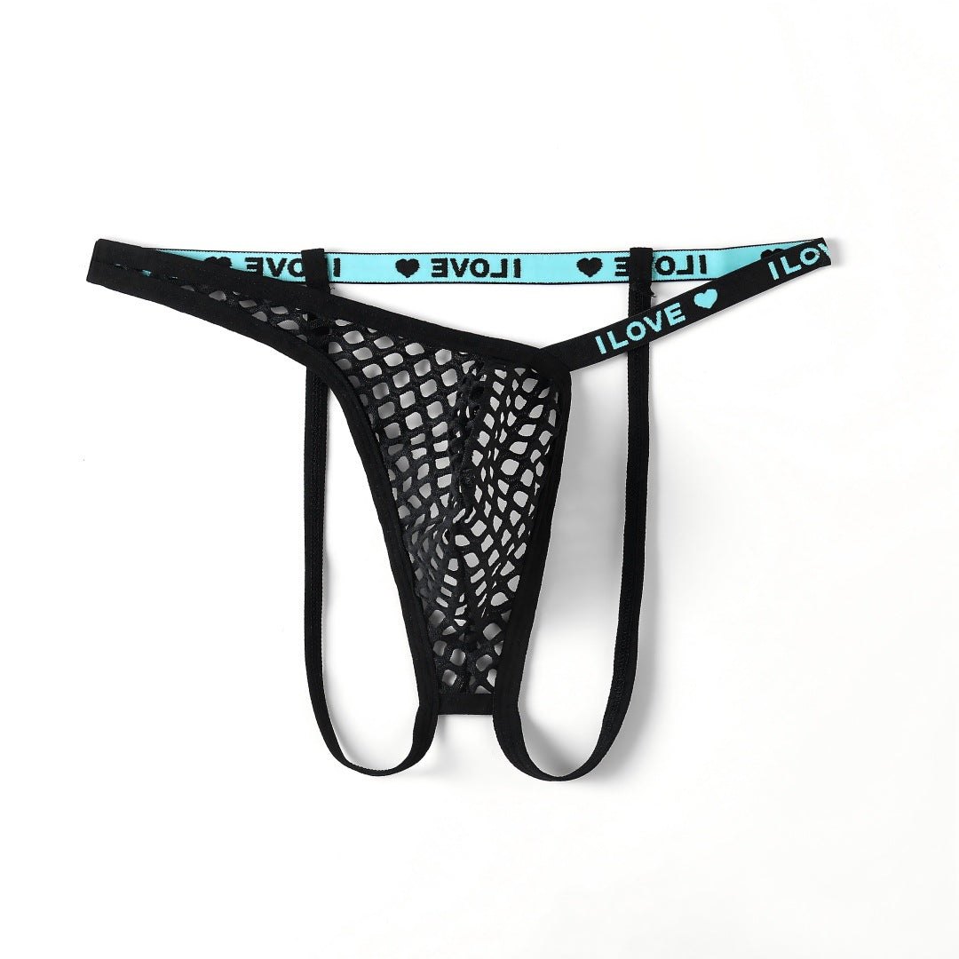 Men's Neon Fishnet Mesh Thong - Mens Sexy Underwear