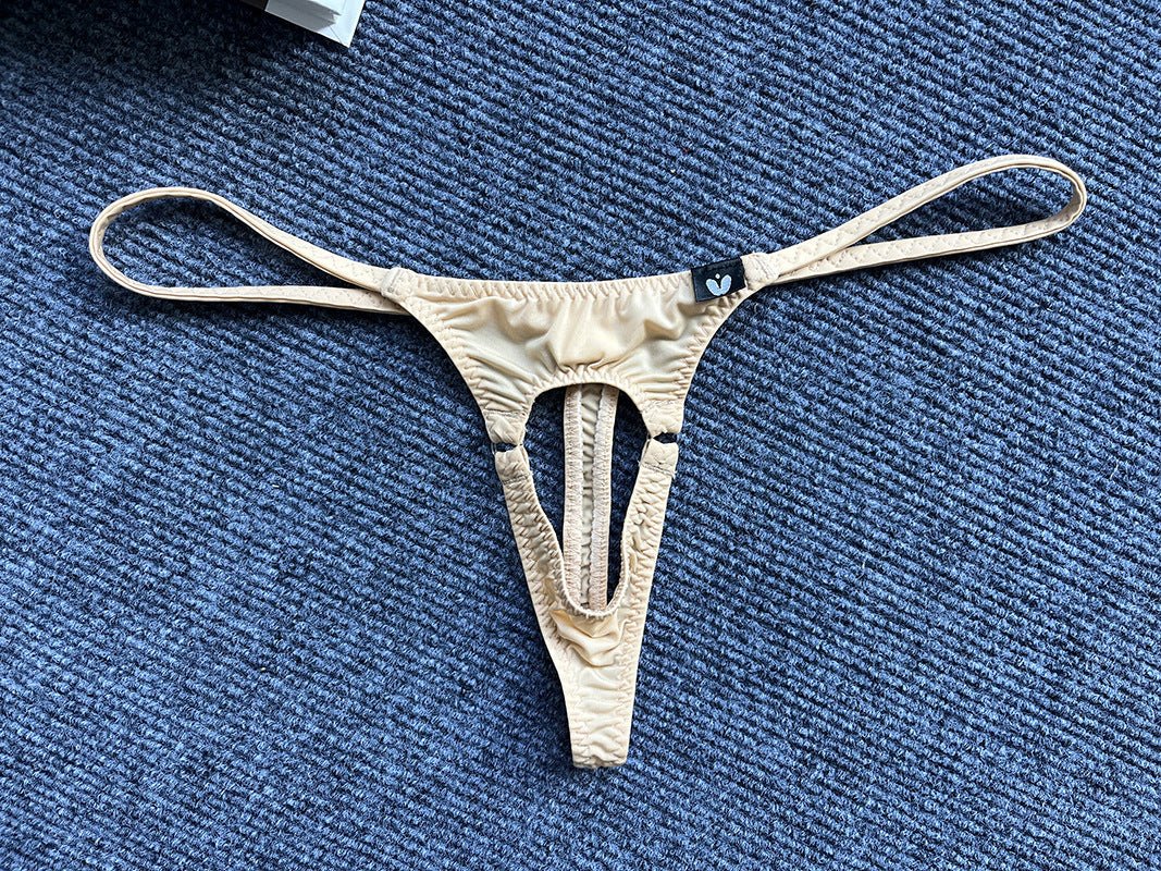 Men's Jacquard Cutout Thong - Mens Sexy Underwear