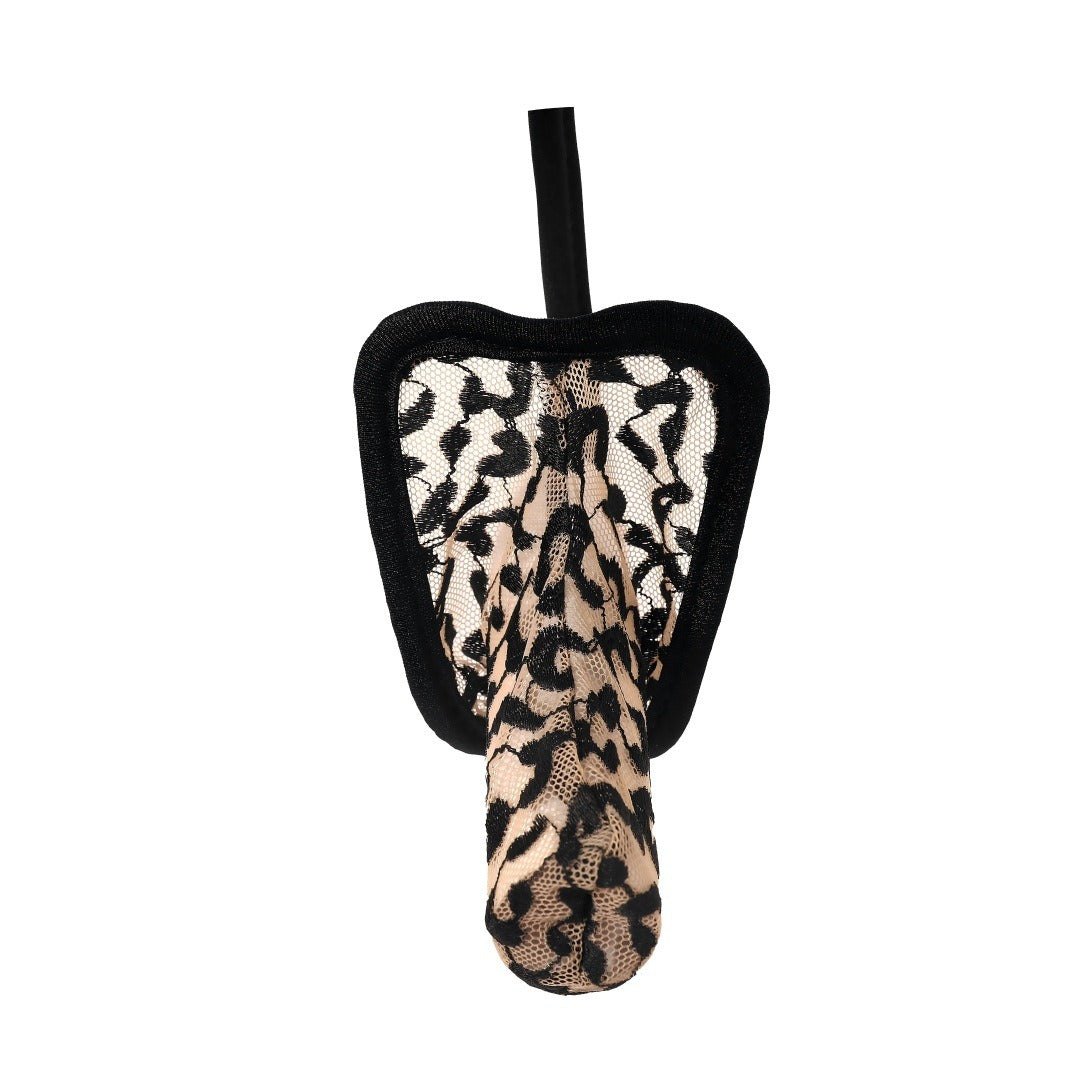 Men's Tiger Print Lace Thong - Mens Sexy Underwear