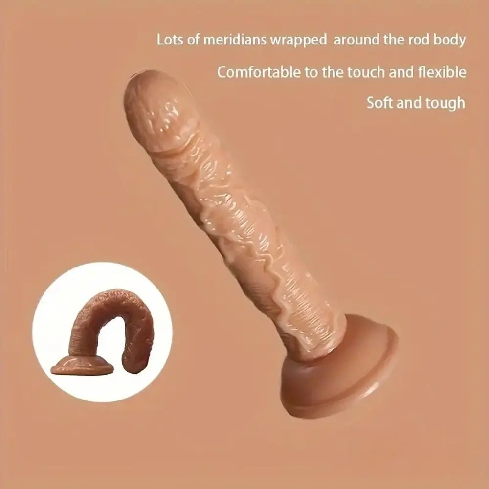 Meridian Ridged Realistic Dildo - Realistic TPE Dildo