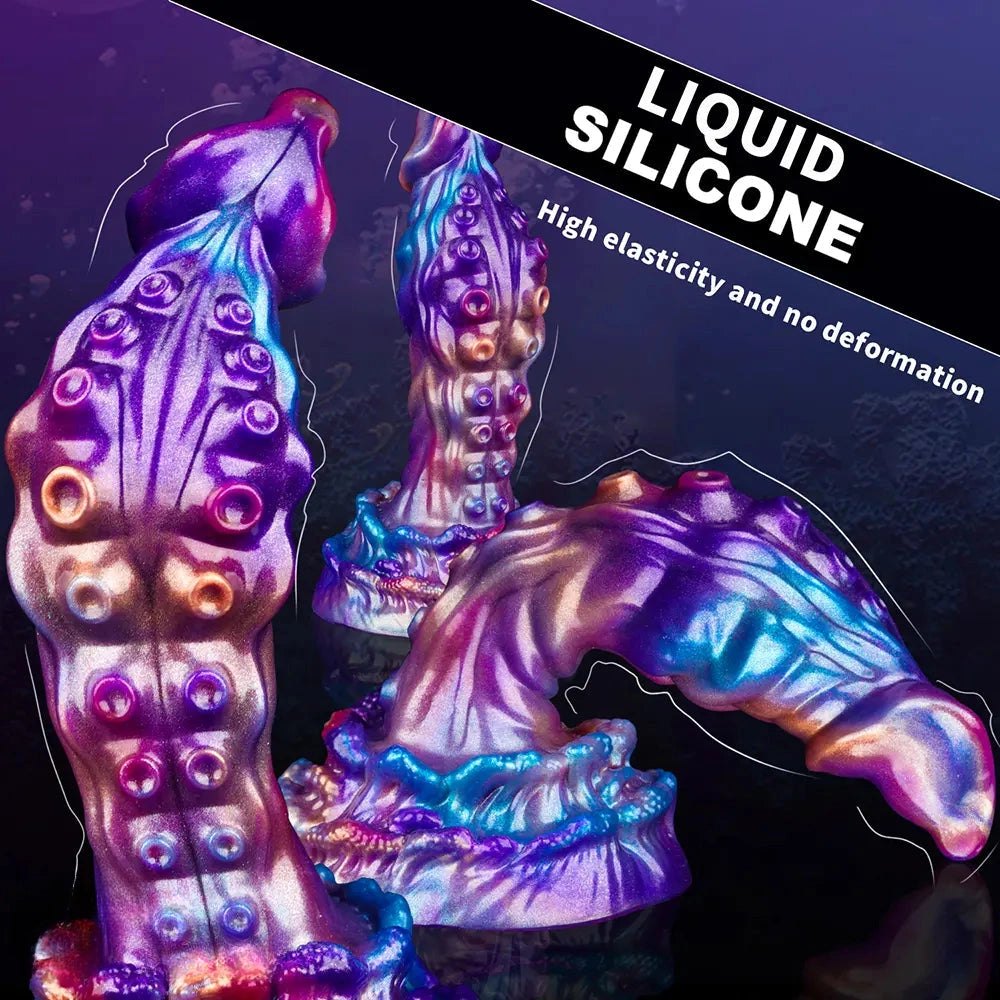 Metallic Tentacle Fantasy Dildo - Fantasy Tentacle Dildo