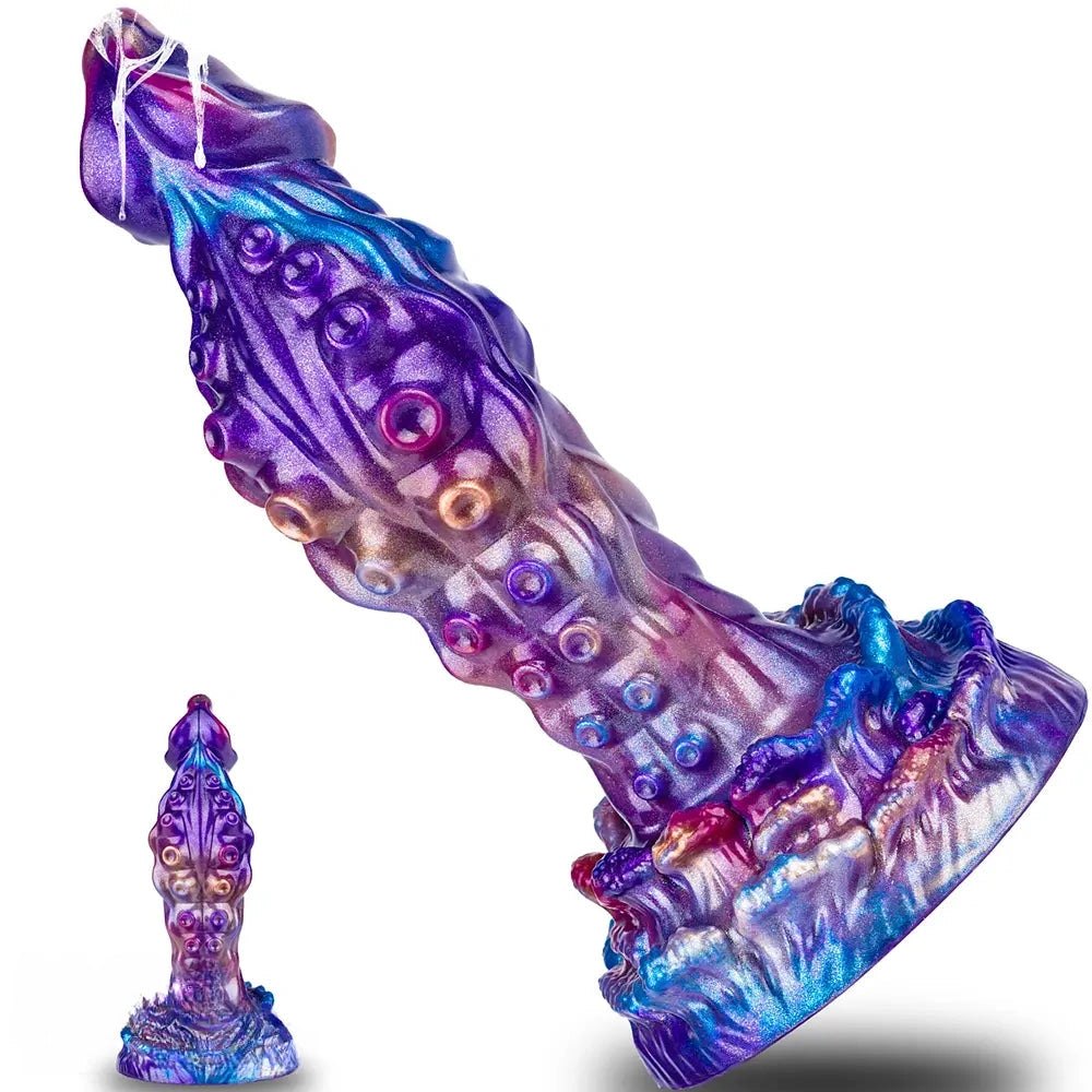 Metallic Tentacle Fantasy Dildo - Fantasy Tentacle Dildo