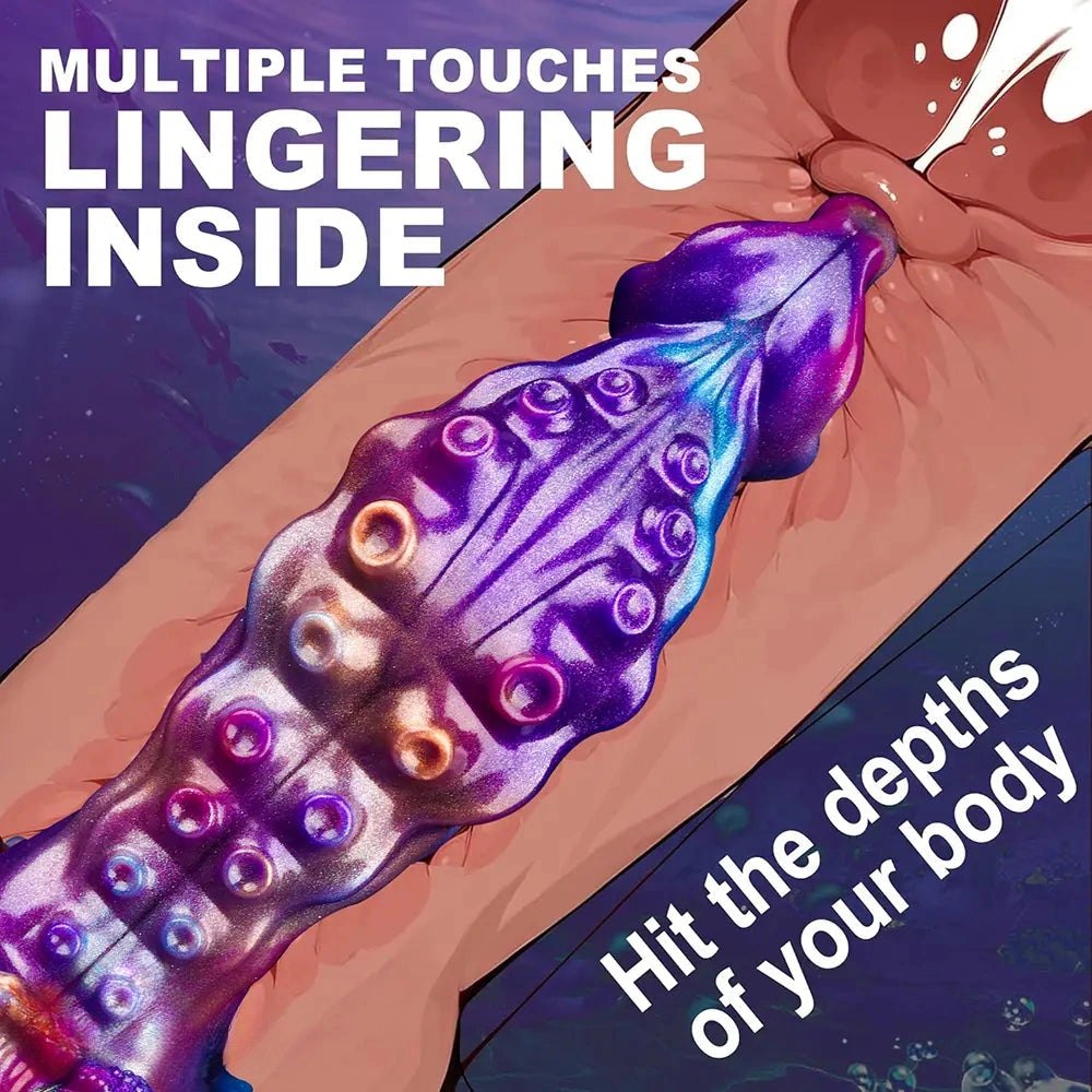 Metallic Tentacle Fantasy Dildo - Fantasy Tentacle Dildo
