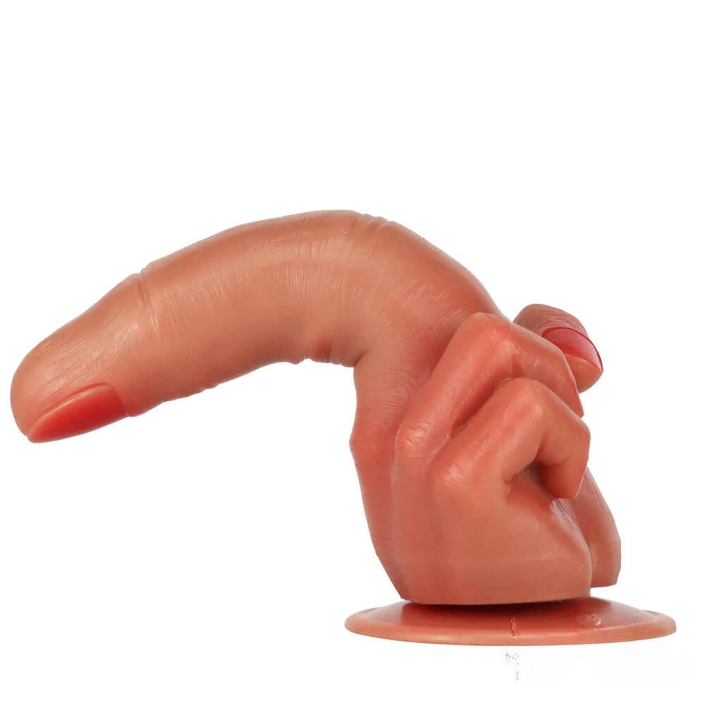 Middle Finger Fantasy Dildo 8.74in - Liquid Silicone Finger Dildo