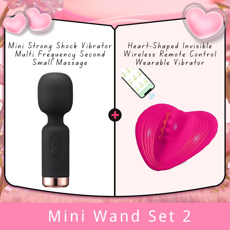 Mini Flexible Wand Massager - 10-Mode Wand Vibrator