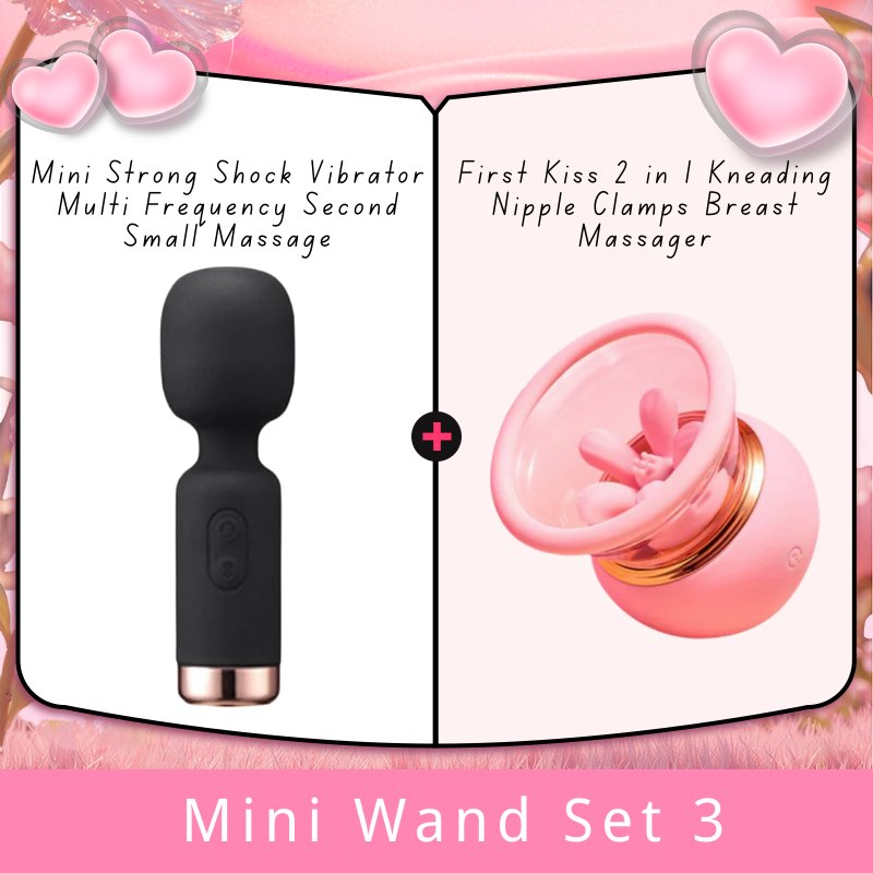 Mini Flexible Wand Massager - 10-Mode Wand Vibrator