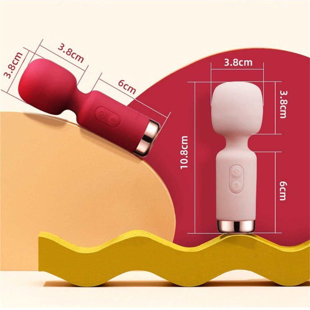 Mini Flexible Wand Massager - 10-Mode Wand Vibrator