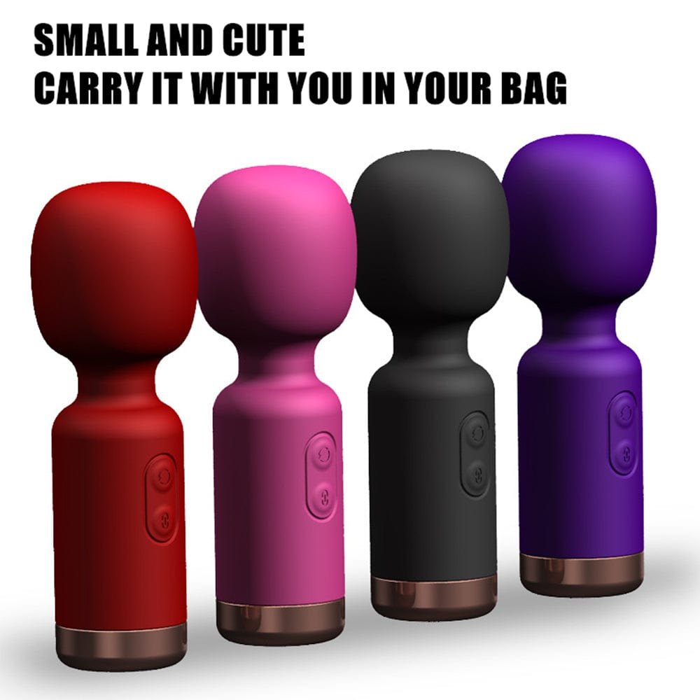 Mini Flexible Wand Massager - 10-Mode Wand Vibrator