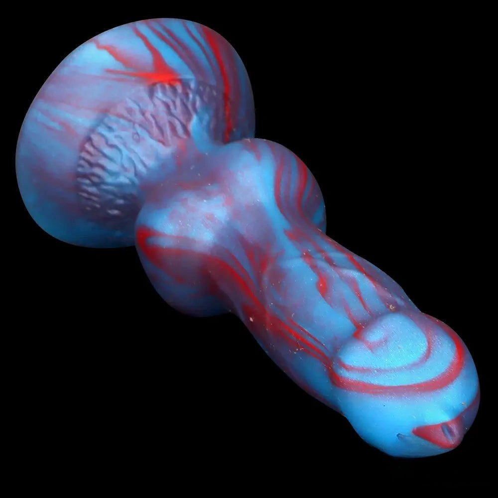 Mini Knotted Silicone Dog Dildo - Small Knot Animal Toy
