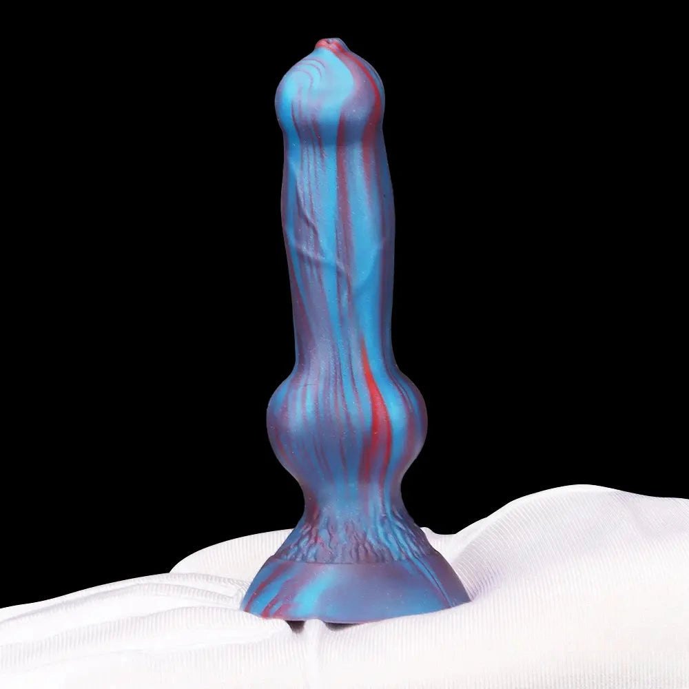 Mini Knotted Silicone Dog Dildo - Small Knot Animal Toy