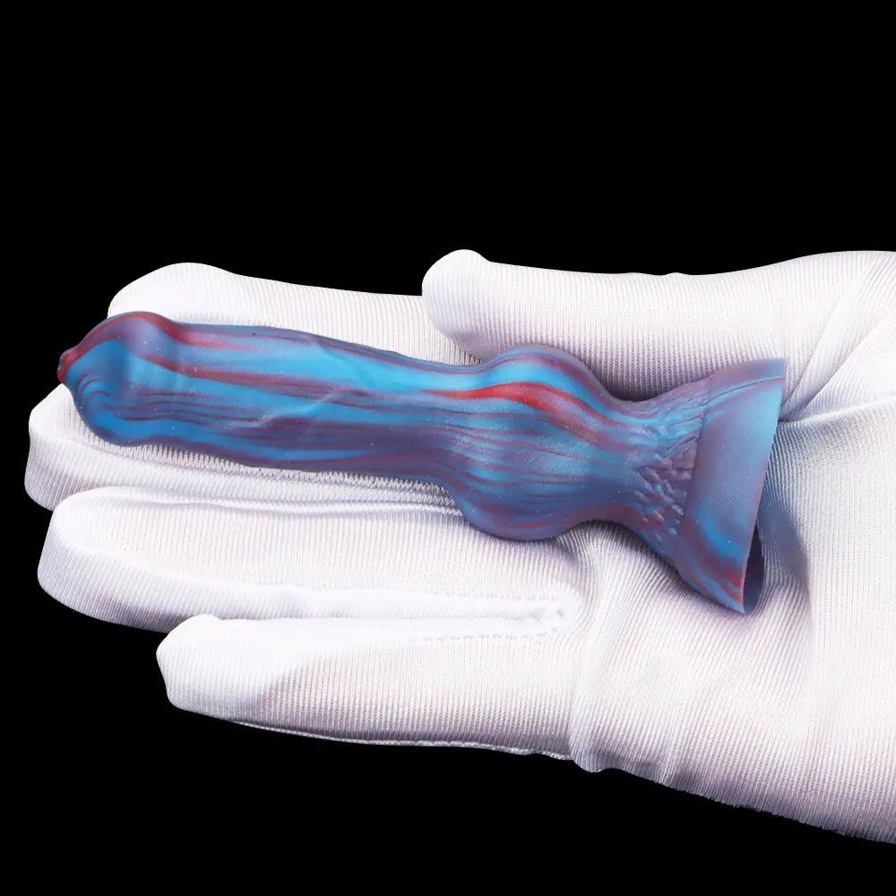 Mini Knotted Silicone Dog Dildo - Small Knot Animal Toy