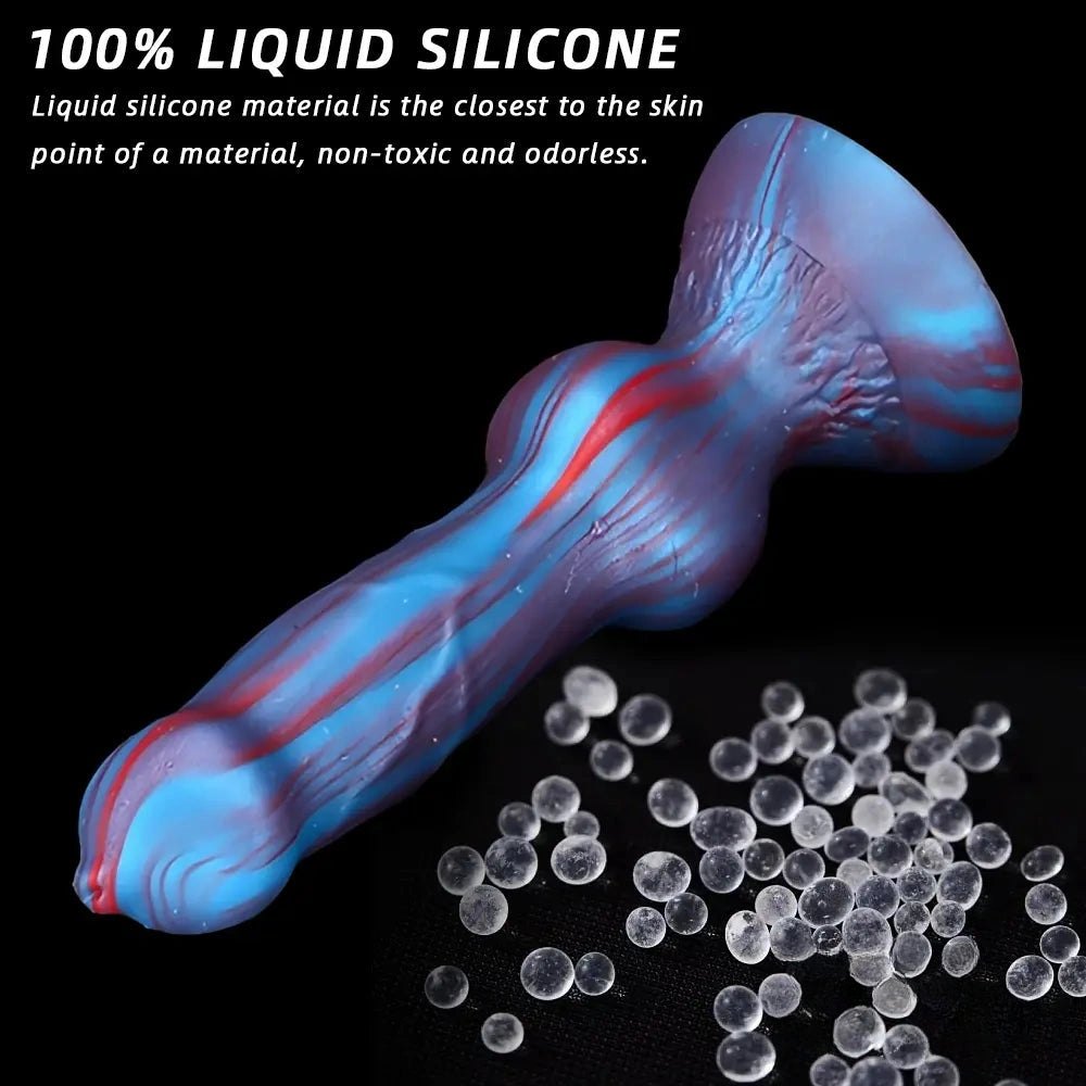 Mini Knotted Silicone Dog Dildo - Small Knot Animal Toy