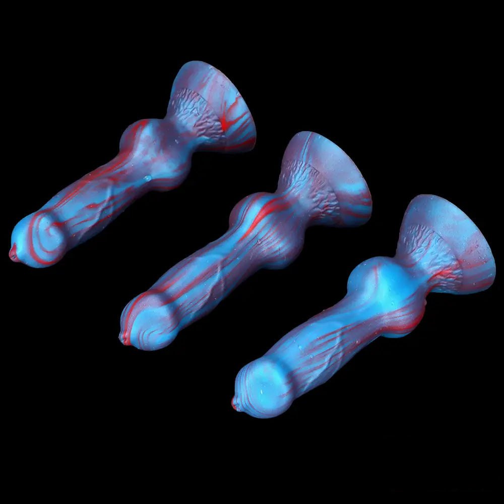 Mini Knotted Silicone Dog Dildo - Small Knot Animal Toy