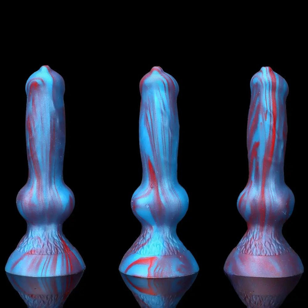 Mini Knotted Silicone Dog Dildo - Small Knot Animal Toy