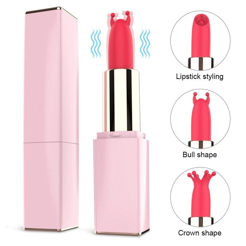 Mini Lipstick Vibrator 3 Heads - Discreet Bullet Egg Vibrator