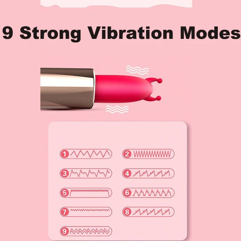 Mini Lipstick Vibrator 3 Heads - Discreet Bullet Egg Vibrator