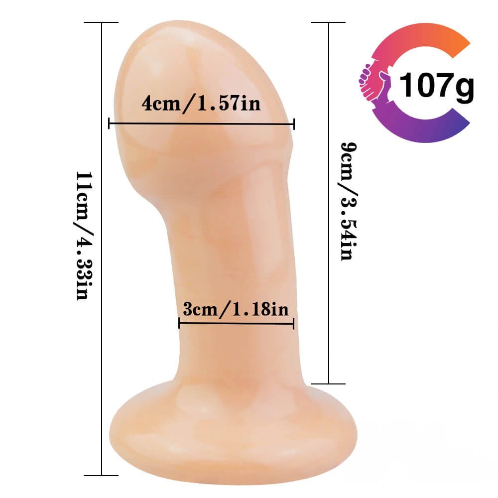 Mini PVC Dildo 4.33 in - Small Beginner Dildo Toy