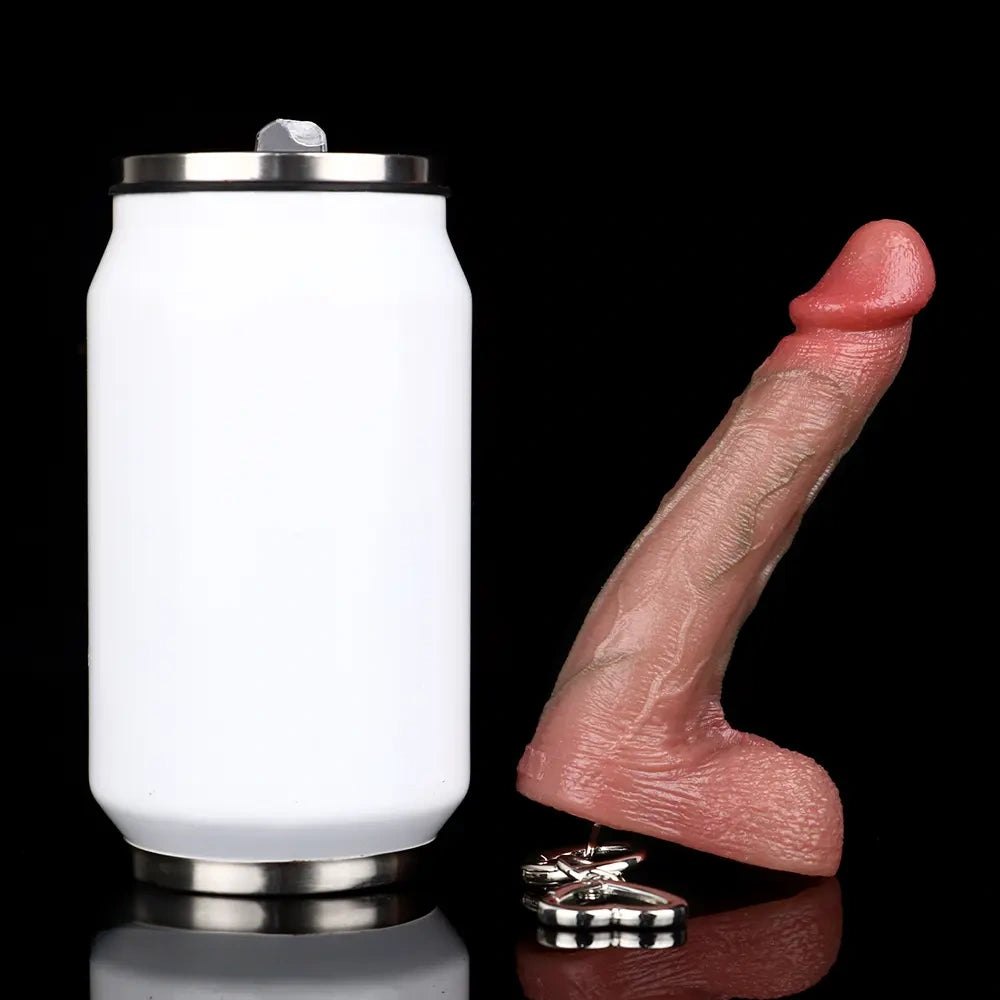 Mini Realistic Dildo Keychain - Small Slim Dildo