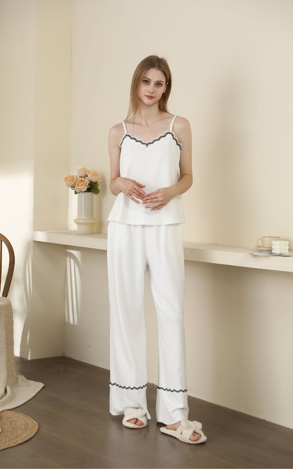 Minimalist Thermal Pajama Set - Sexy Pajamas for Women