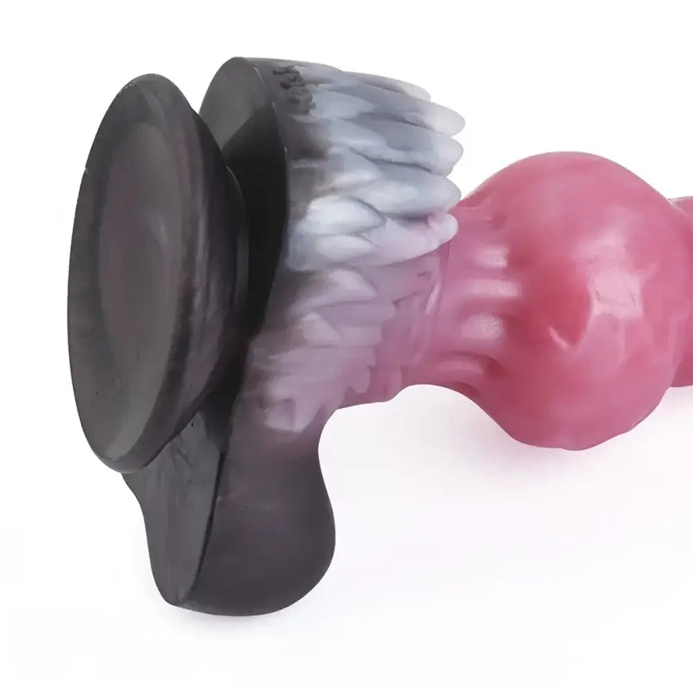 Mixed Color Dog Knot Dildo - Knotted Animal Dildo