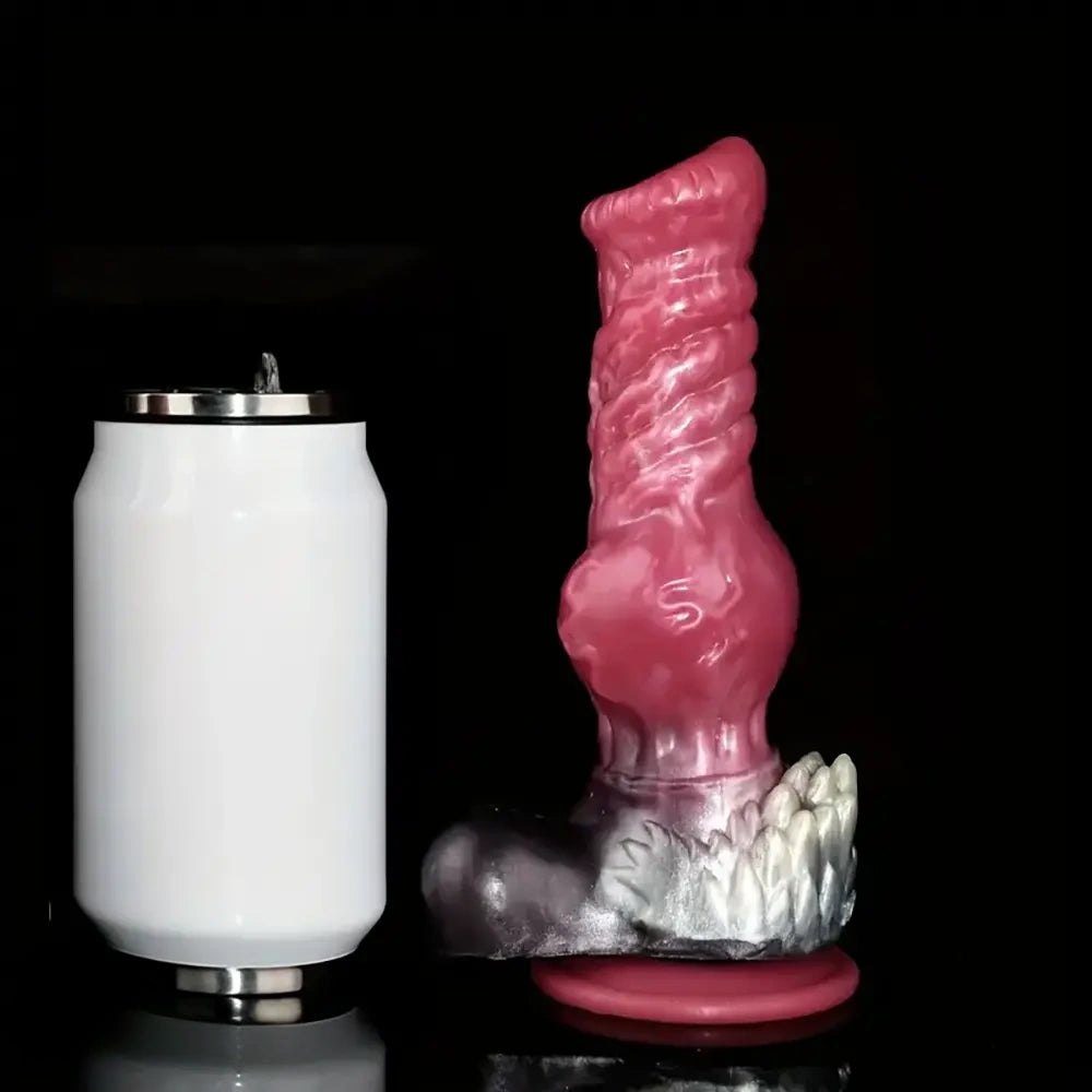 Mixed Color Dog Knot Dildo - Knotted Animal Dildo