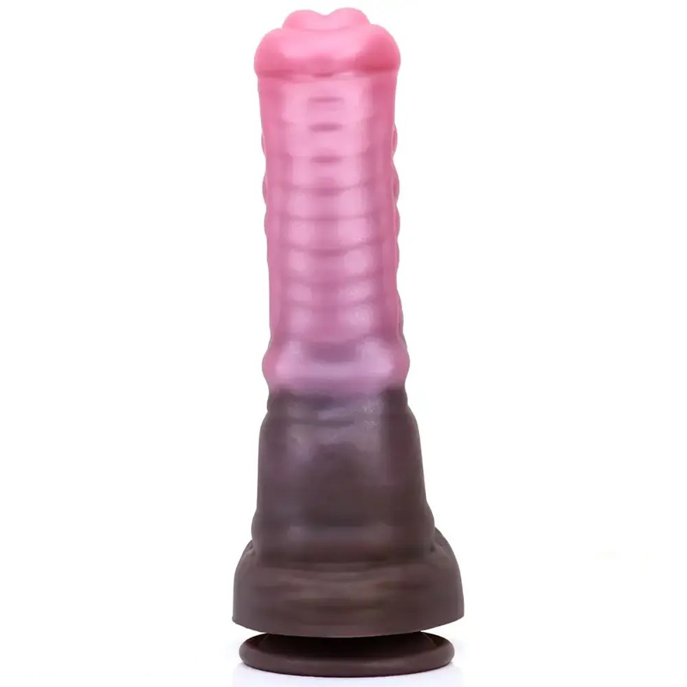 Mixed Color Horse Dildo - Knotted Horse Animal Dildo