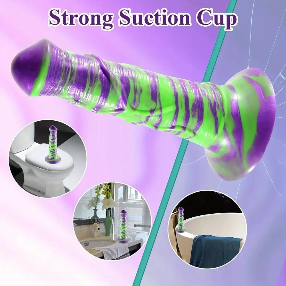 Mixed Color Horse Style Dildo - Silicone Horse Dildo