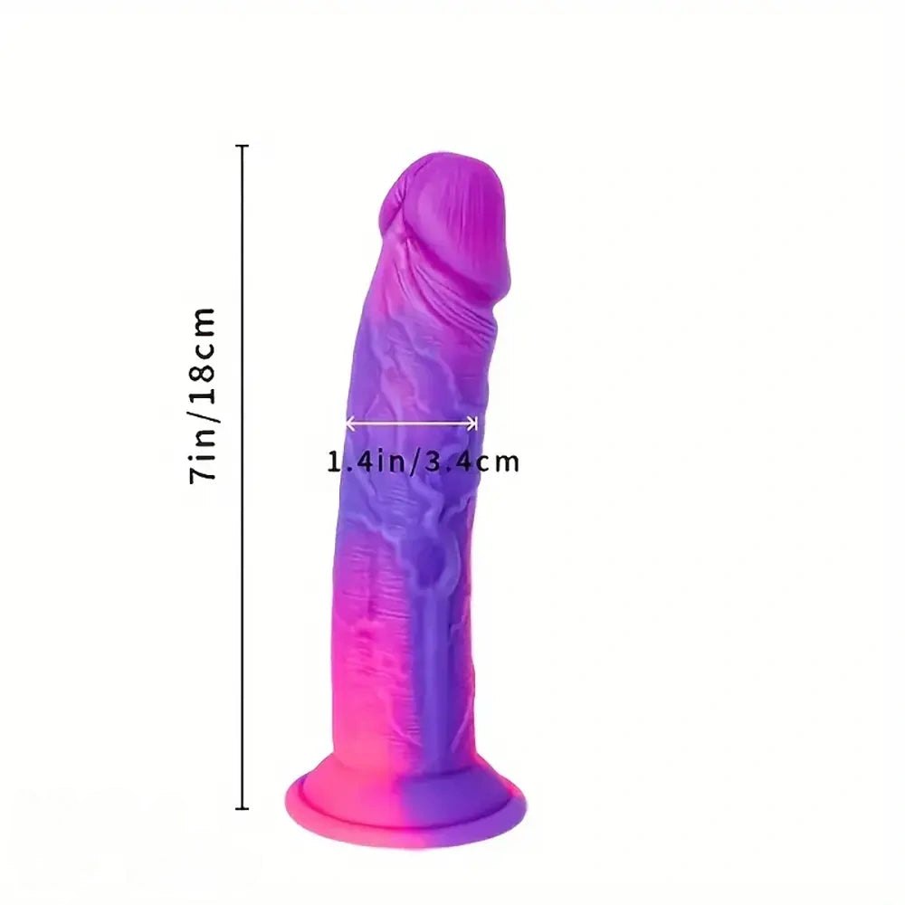 Mixed Color Large Dildo 7-13 in - Big Silicone Dildo