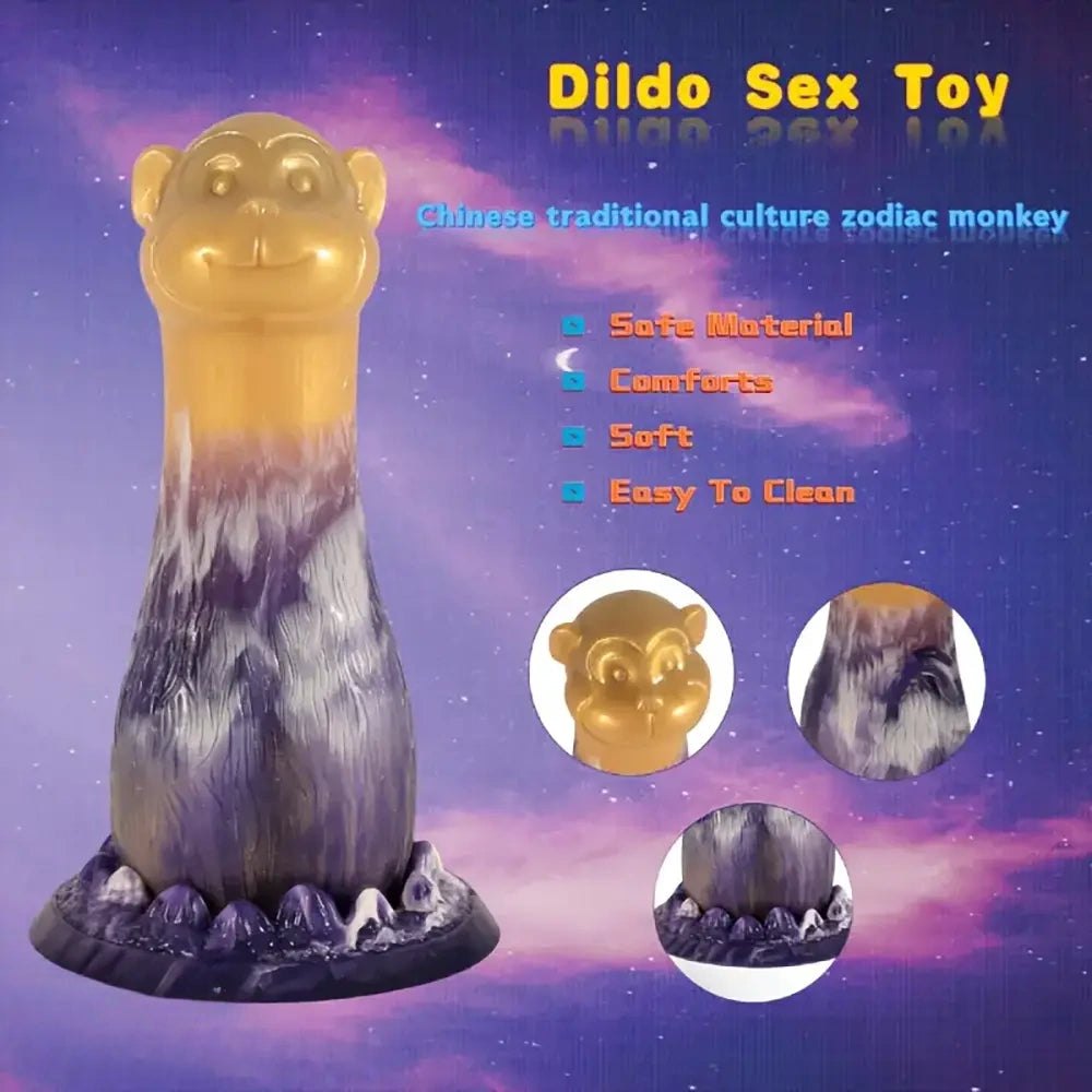 Monkey Animal Fantasy Dildo - Silicone Novelty Dildo