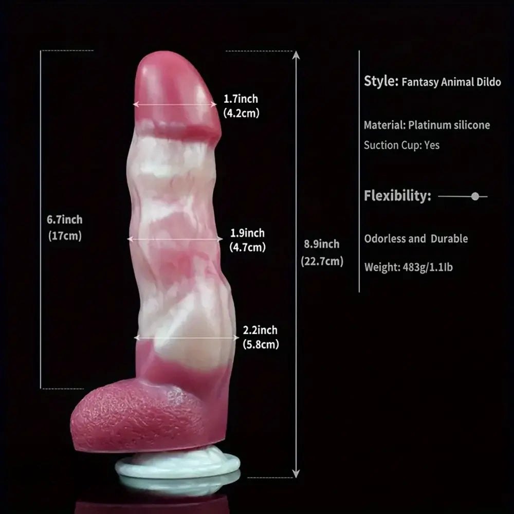 Monster Fantasy Dildo 6.9-9.1in - Dragon Dildo