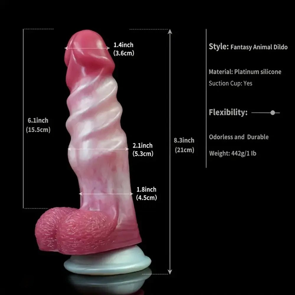 Monster Fantasy Dildo 6.9-9.1in - Dragon Dildo
