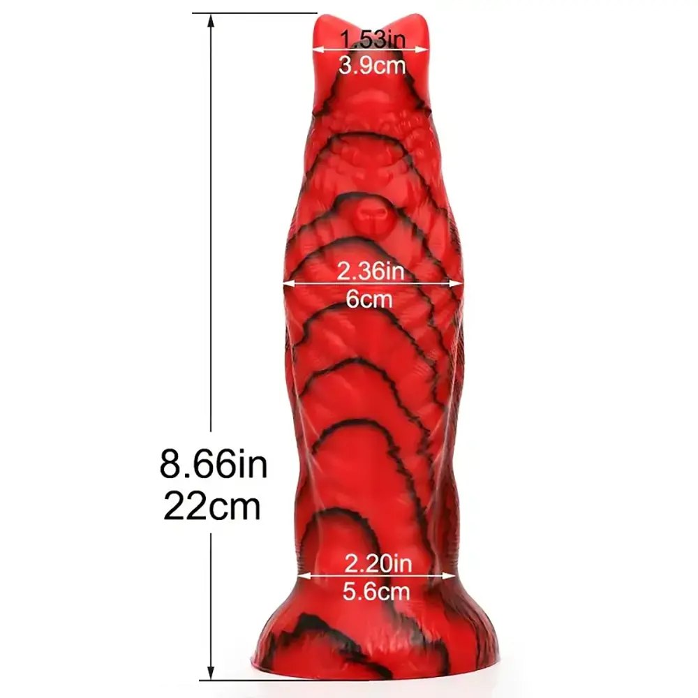 Monster Fantasy Dildo 8.66 in - Textured Monster Fantasy Dildo