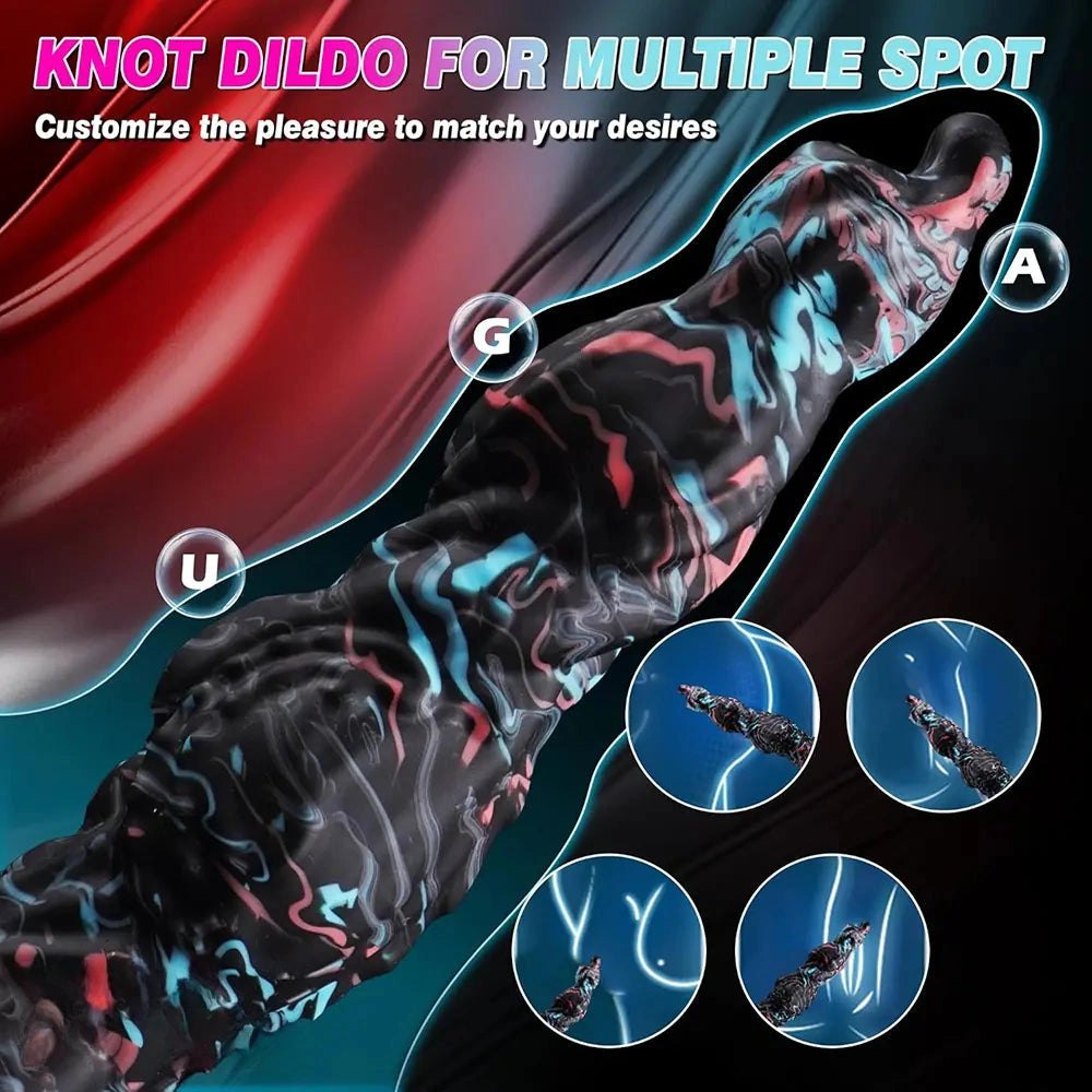 Monster Knot Fantasy Dildo - Silicone Knotted Fantasy Toy