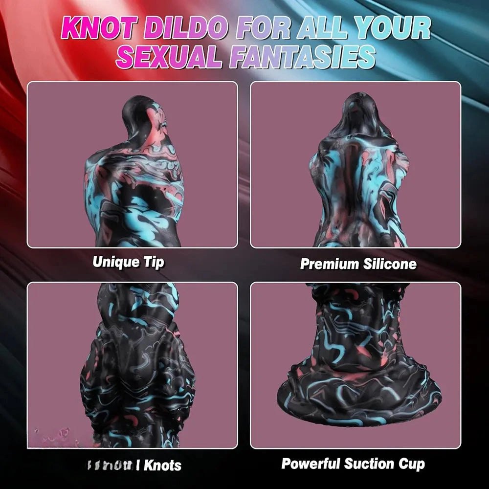 Monster Knot Fantasy Dildo - Silicone Knotted Fantasy Toy