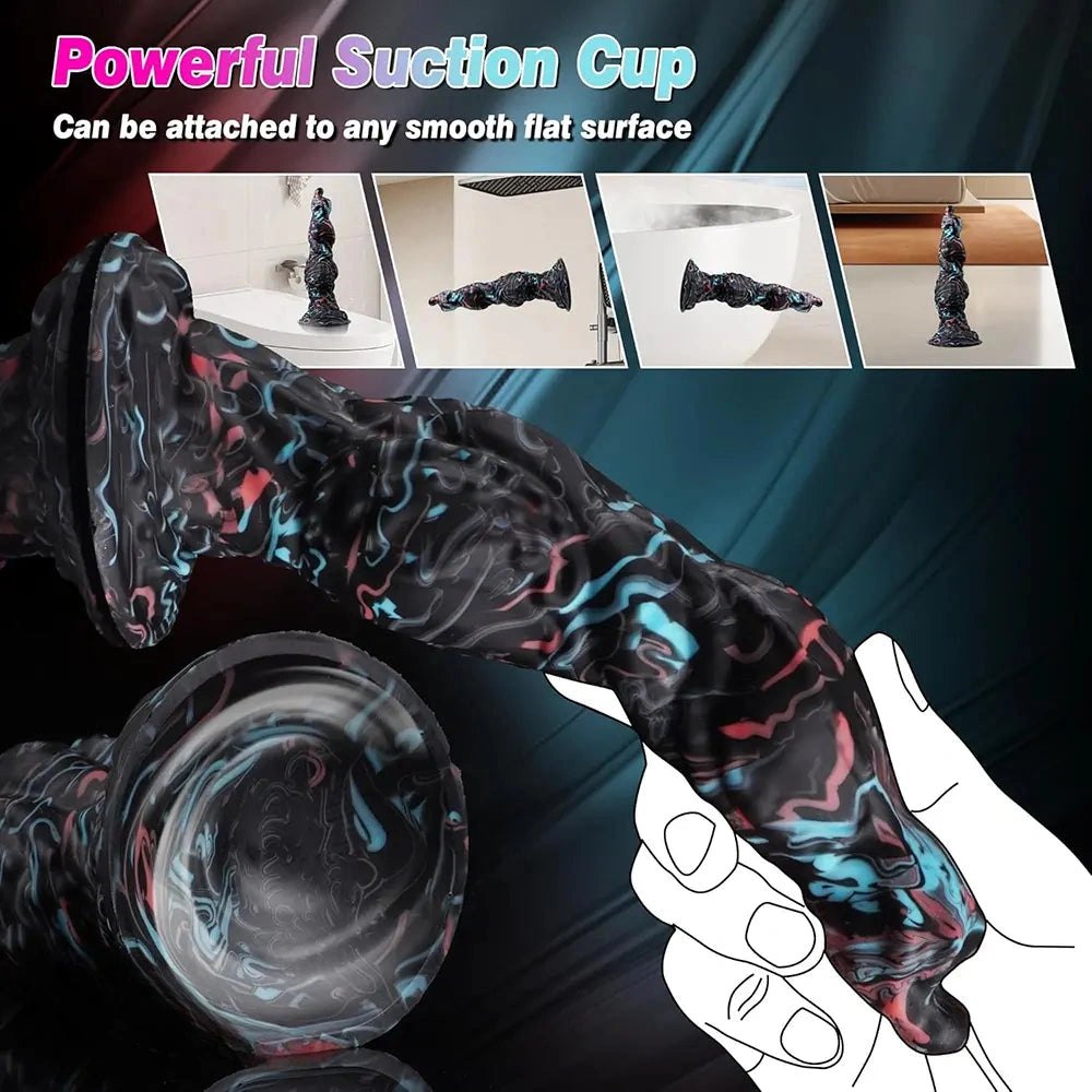 Monster Knot Fantasy Dildo - Silicone Knotted Fantasy Toy