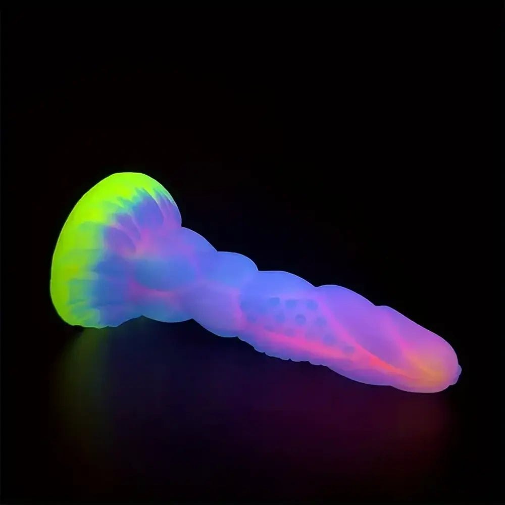 Monster Knots Glow Dildo 8in - Fantasy Monster Dildo