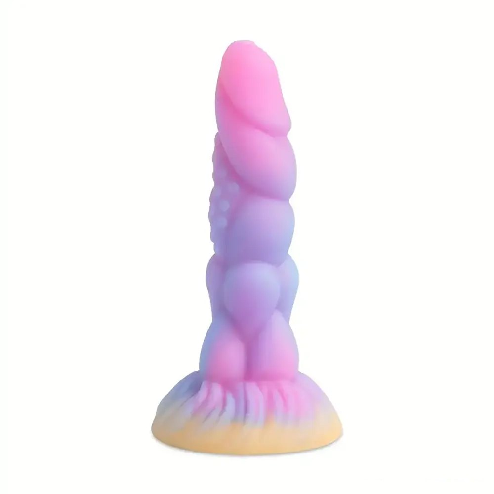 Monster Knots Glow Dildo 8in - Fantasy Monster Dildo