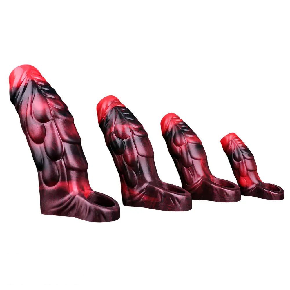 Monster Scale Sleeve Extender XL - Silicone Cock Sleeve