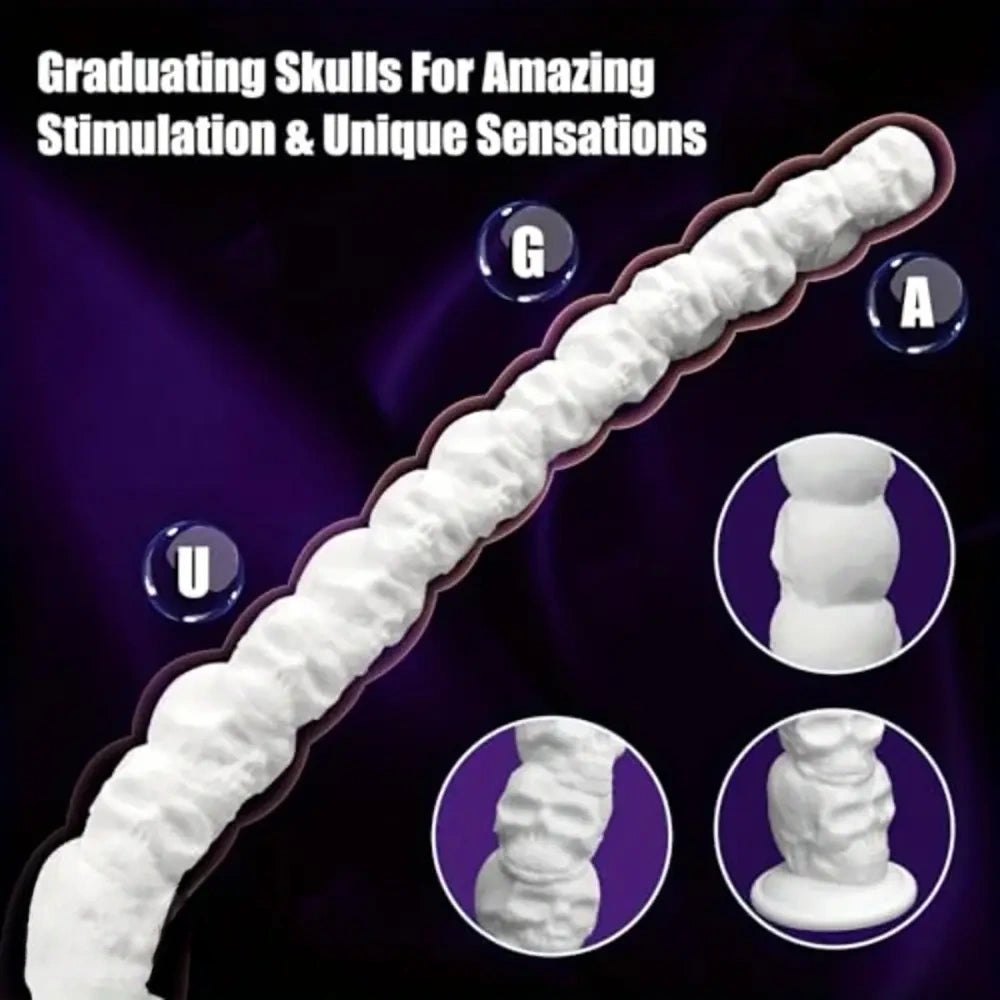 Monster Skull Fantasy Dildo 17.7in - Silicone Monster Dildo