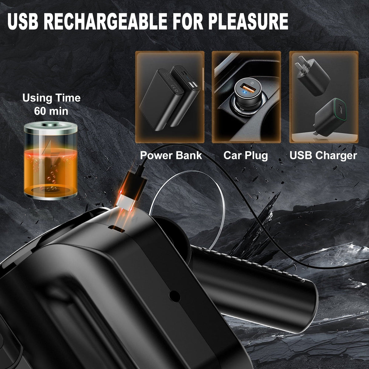 Motorcycle Grip Male Masturbator - Telescopic Stroker