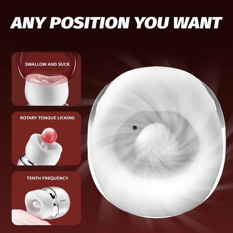 Mouth Cup Suction Masturbator - Male Oral Stroker
