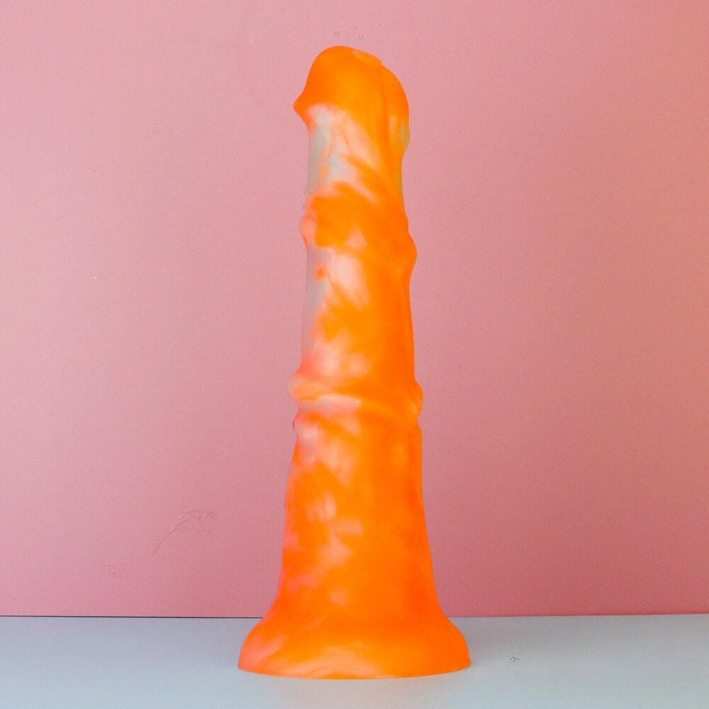 Multi-Color Long Silicone Dildo - Colorful Fantasy Dildo